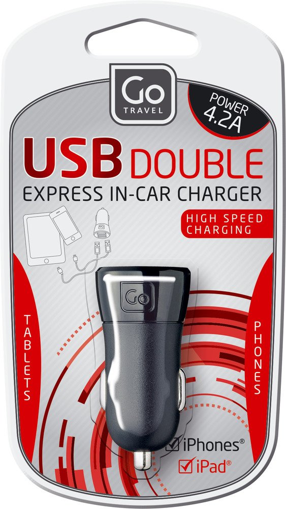 [037] Go Travel New! USB In-Car Charger  4.2 Amp