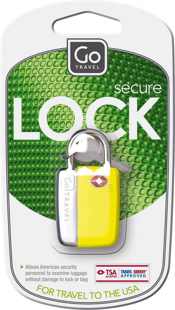 Go Travel TSA Secure Key Padlock  (Yellow)