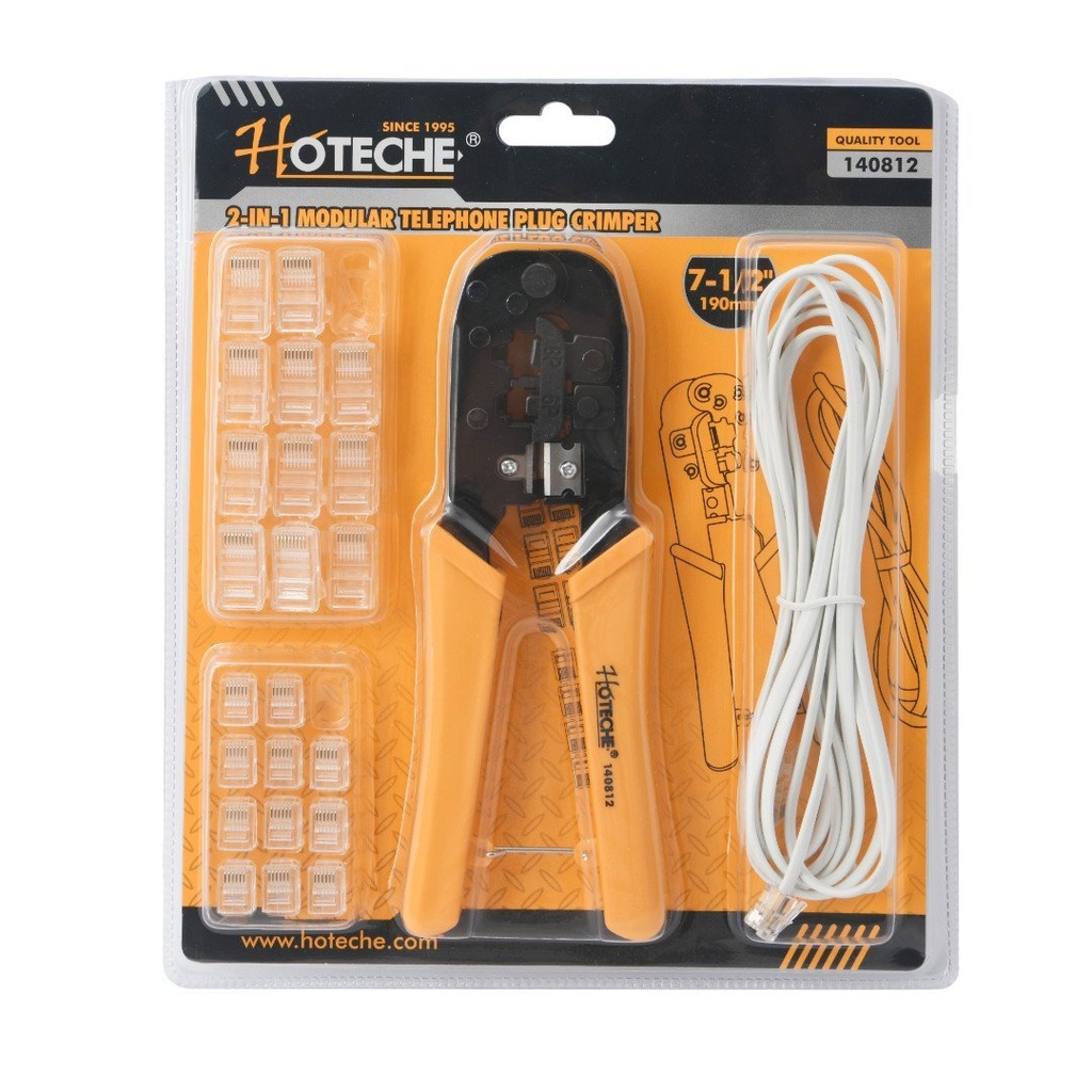 [140812] (2 en1)  Pelacables / Alicate para Teléfono