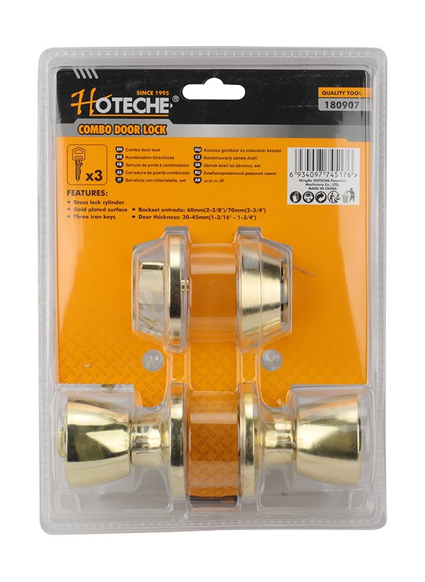 [180907] (2Pcs) Juego de Cerradura Tipo Tubular y de Seguridad