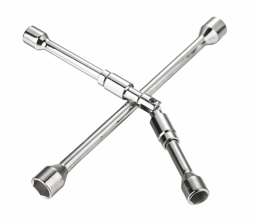 [191711] Llave de llanta cruzada plegable de 14 "