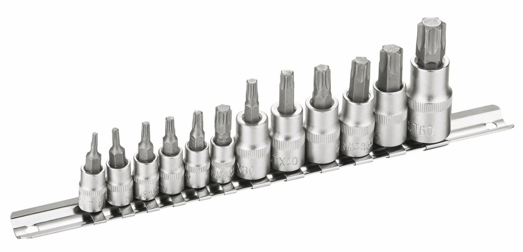 [202011] 12Pzs 1/4 "y 1/2" Socket de punta Torx