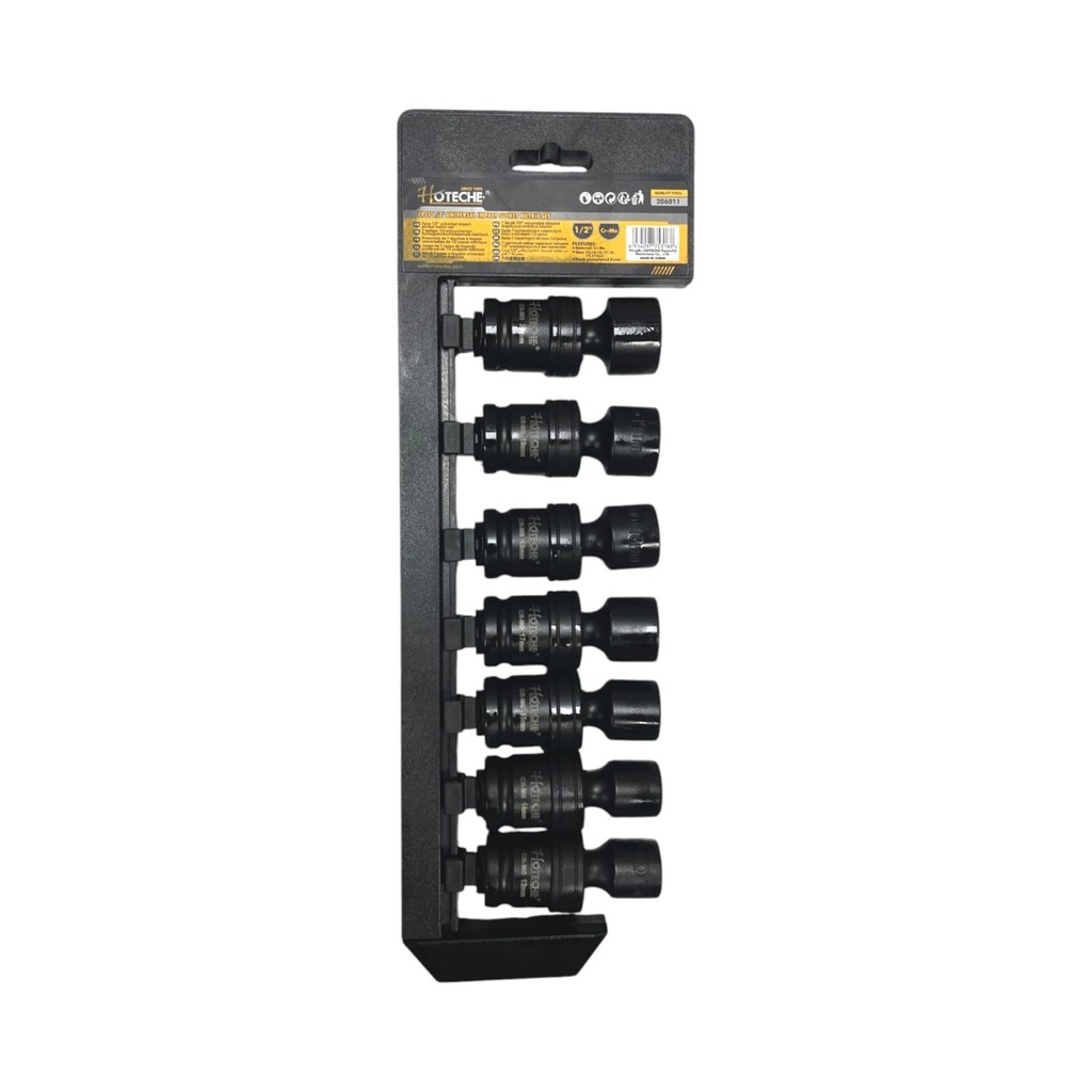 [206011] (7 Pcs) Juego de Dados Universal 1/2"