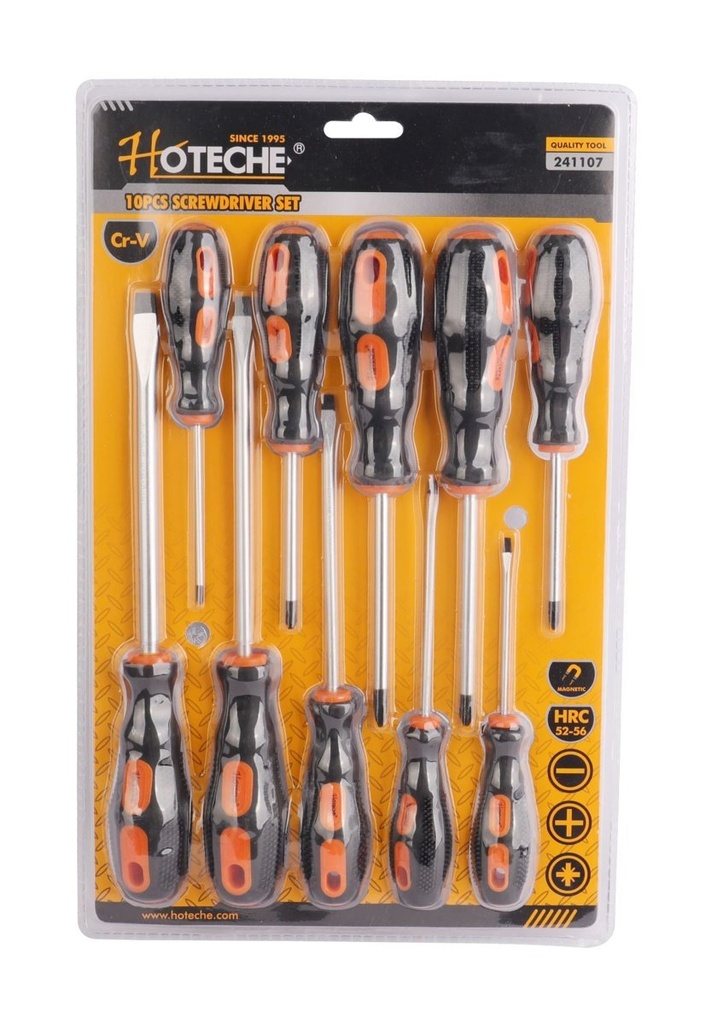 [241107] (10 Pcs) Juego de destornilladores