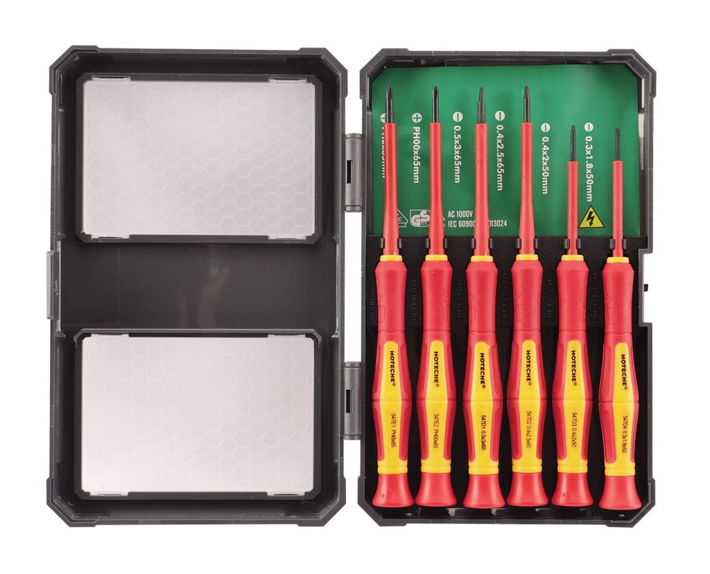 [244306] 6pcs VDE Juego de destornillador de precisión