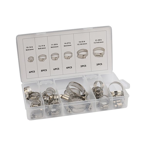 [271881] 28pcs Conjunto de abrazadera de manguera de tipo americano