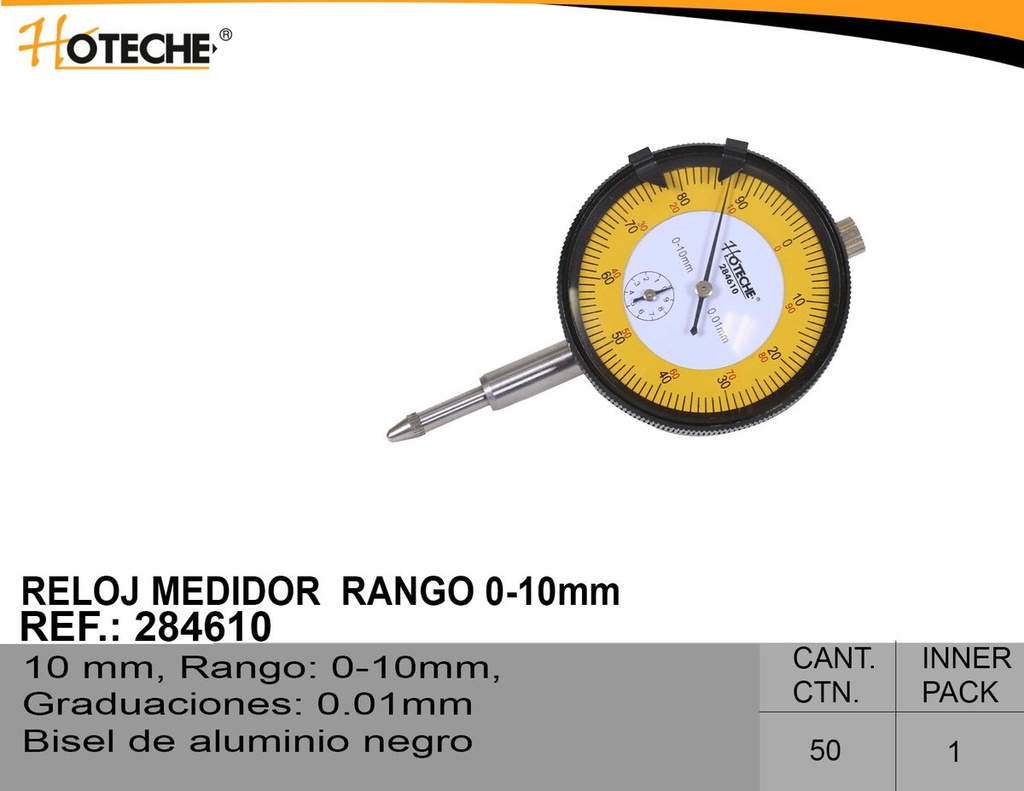 Indicador de esfera de 10 mm