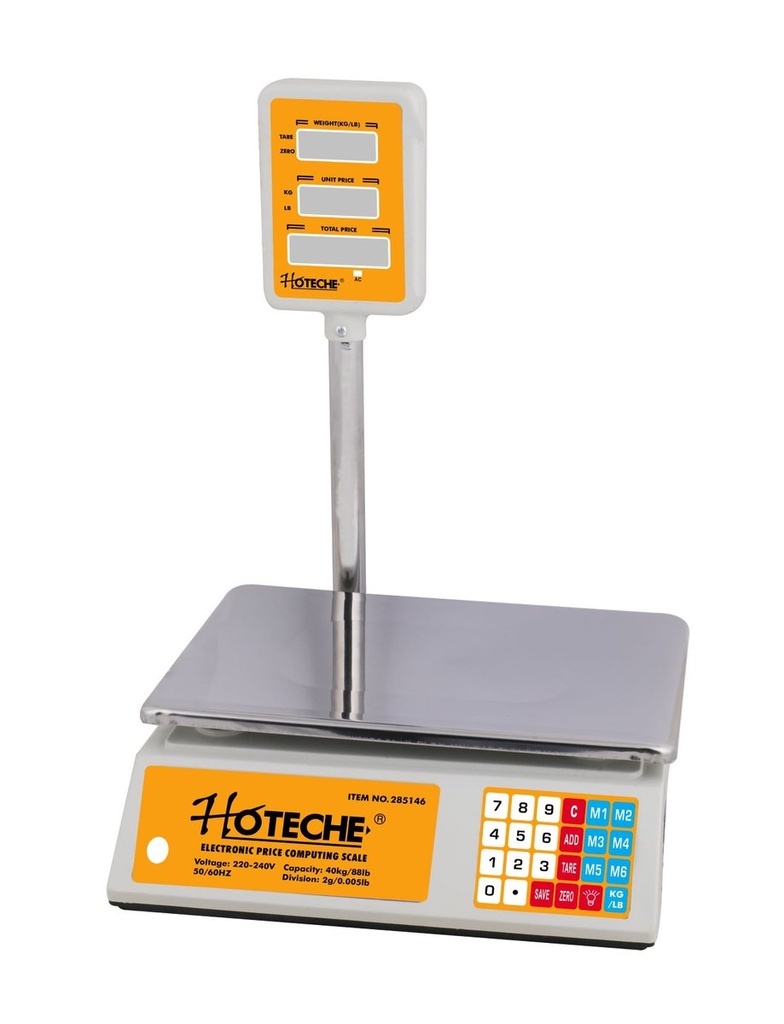 40KG/2g Balanza electrónica de cálculo de precios