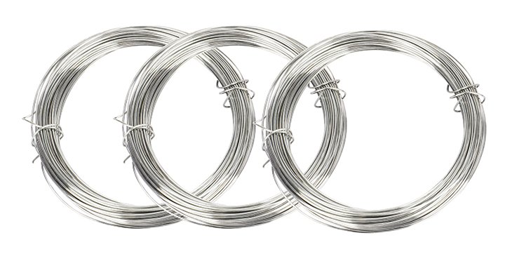 [365121] 3pcs 15m Rollos de alambre de acero Tamaño: f0.55 mm*15m
