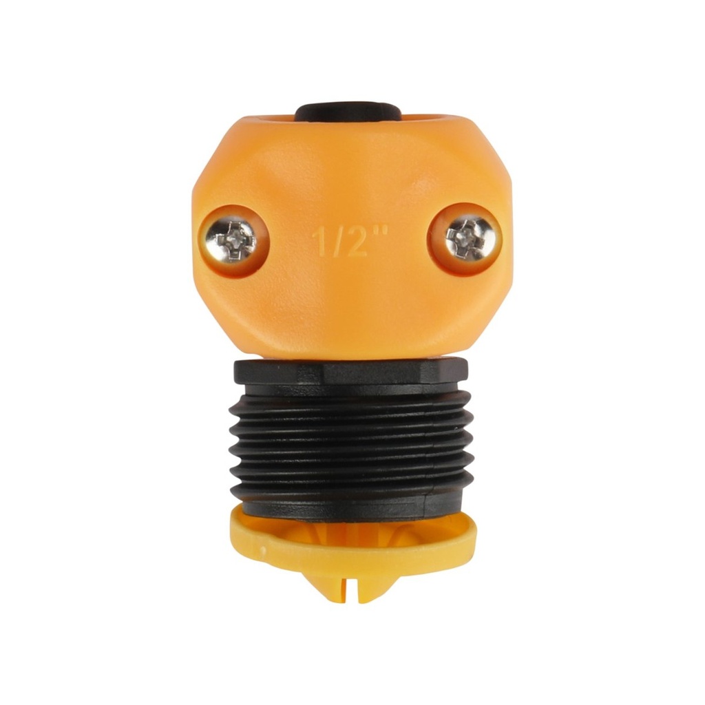 [371132A] (1/2") Conector Macho con Rosca para Manguera Con Check Valve