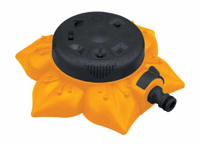 [374022] Aspersor de 8 patrones con base de flores