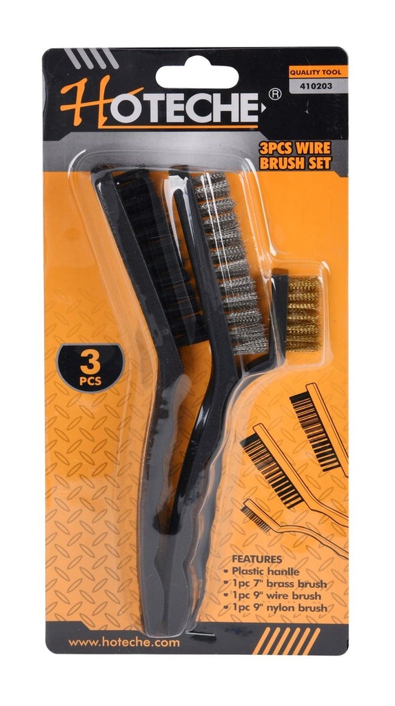 3pcs Juego De Cepillos De Alambre