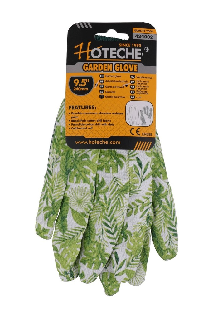 [434002] 9" Guantes para Jardin de Algodon