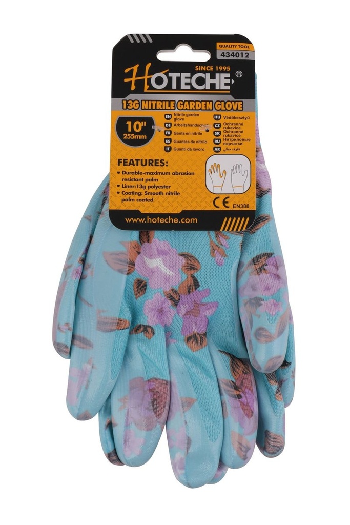 [434012] 9" Guantes para Jardin de Nitrilo (13g)