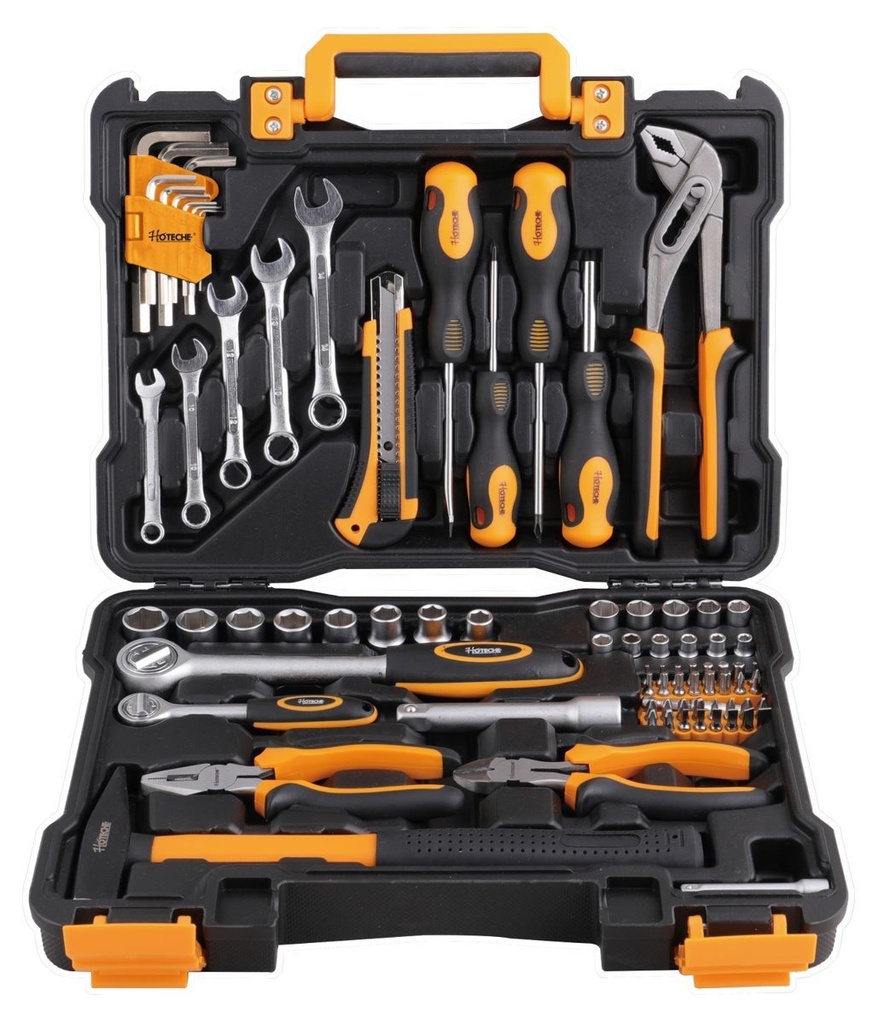 [491079] (79 Pcs) Juego De Herramientas Para Mecanico Ratchet 1/4" y 1/2"