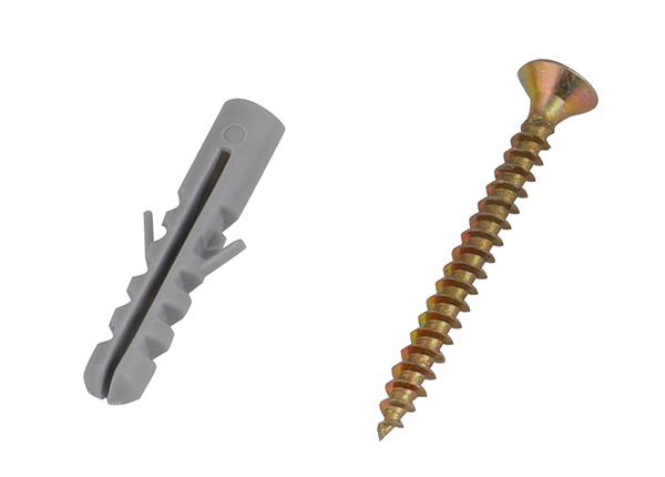 [495017] (16 Pcs) Juego De Tornillos y Tacos Para Pared 1/4"