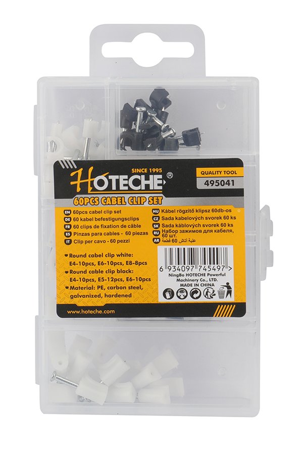 (60 Pcs) Juego de Clip Para Cables Electricos