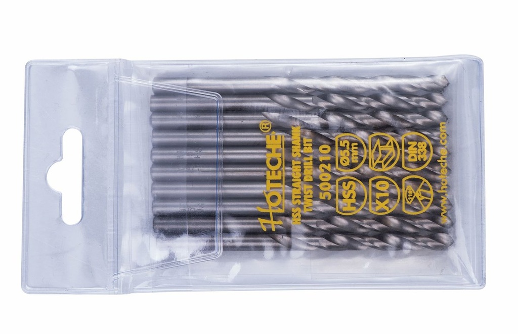 [500206] 3,5 mm 10 piezas / bolsa de PVC,Broca helicoidal  Hss4241