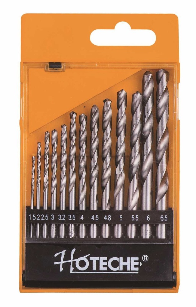 [501011] (13 Pcs) Juego de Brocas Para Metal 1/16-1/4"
