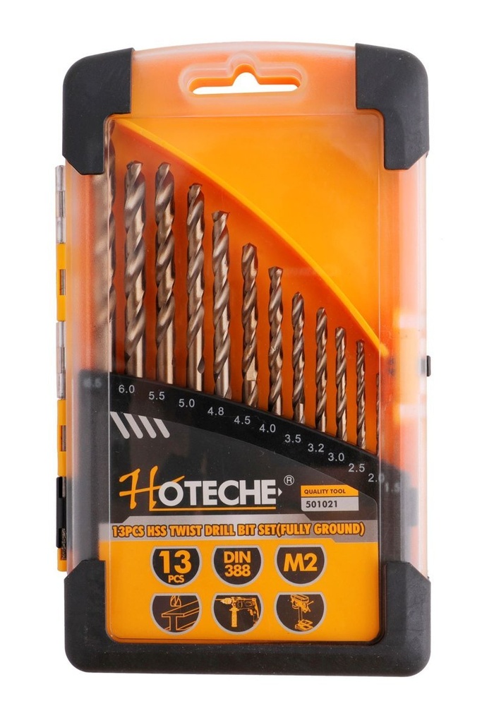 [501021] (13 Pcs) Juego de Brocas Para Metal Cobalto1.5-6.5mm