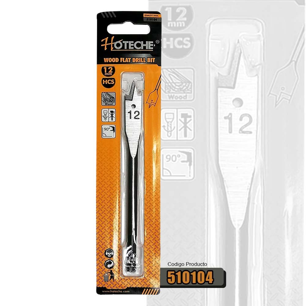 [510104] (1/2") Broca Tipo Paleta Para Madera