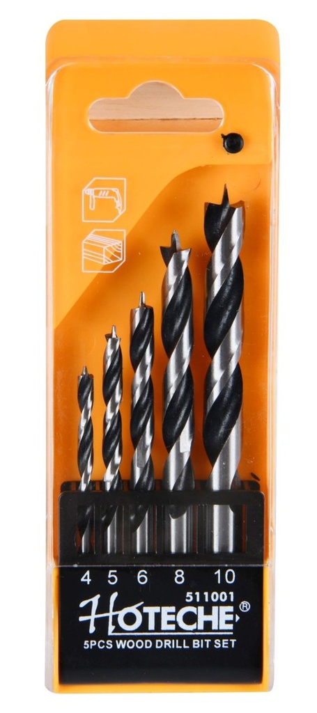 [511001] (5 Pcs) Juego De Brocas Para Madera