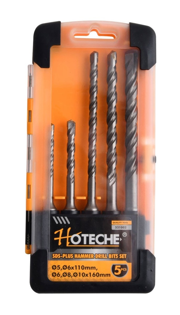 [531002] (5 Pcs) Juego de Brocas Para Concreto SDS-Plus
