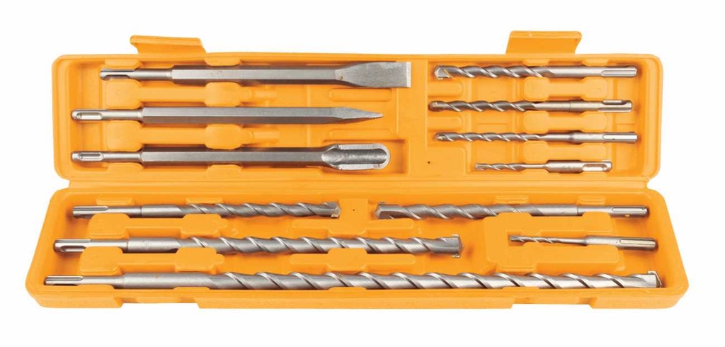 (12 Pcs) Juego De Brocas y Cinceles SDS-PLUS