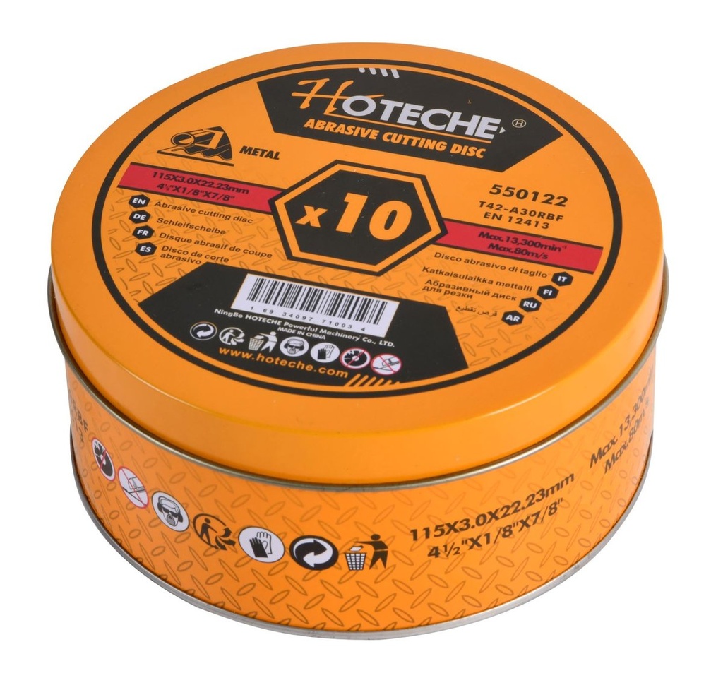 [550122] 4.5" Disco De debaste/corte Para Metal T42-115