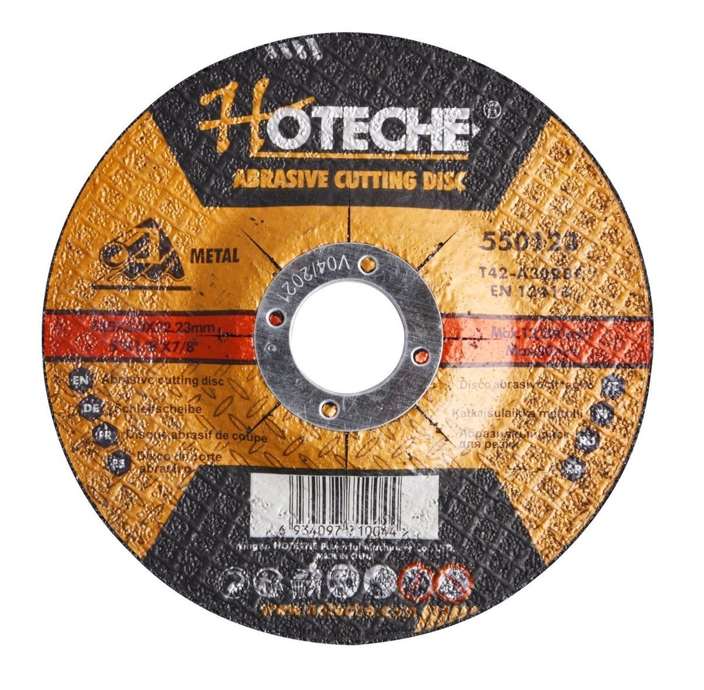 [550123] 5" Disco De debaste/corte Para Metal T42-125