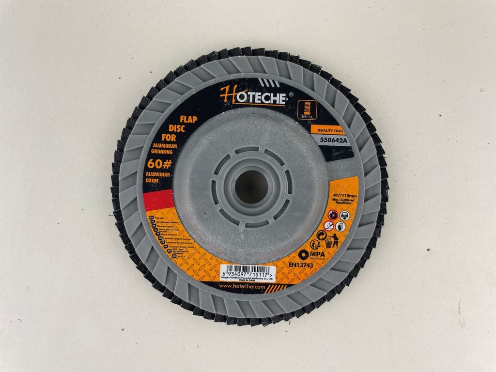 [550642A] 4.5" Disco De Mil Hojas Para Aluminio #60