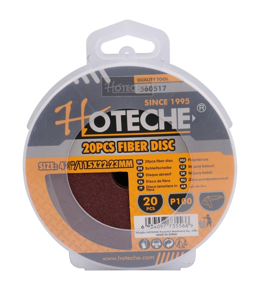 [560517] 20PCS 4.5" Disco De Lija Sin Velcro #100