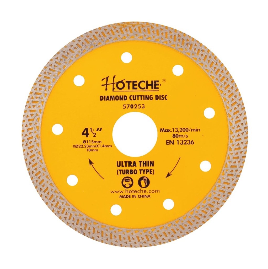 [570255] 7" Disco De Corte De Diamante (Ultra-Fino) 1.7mm