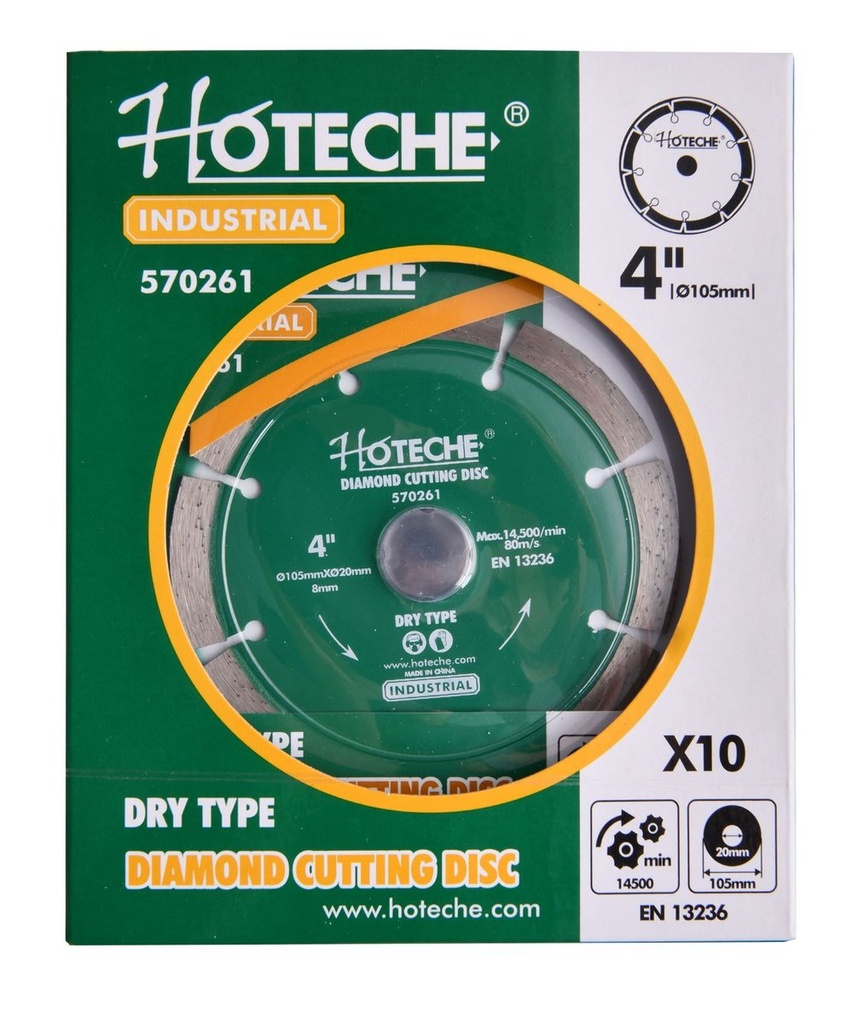 [570263] 4.5" Disco De Corte De Diamante (Segmentado)