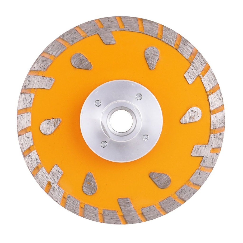 [570333] 7" Disco De Corte De Diamante Con Brida (tipo Turbo)