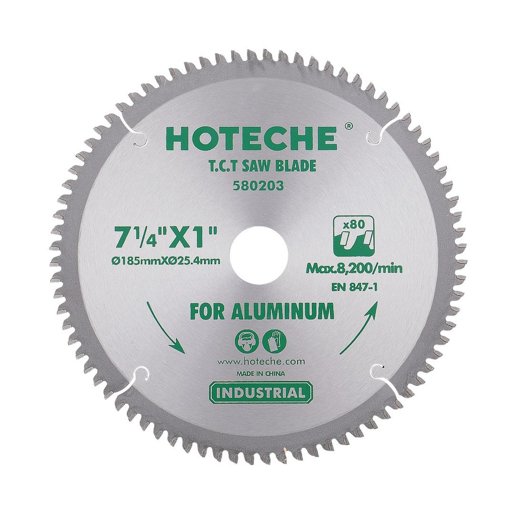 [580203] 7-1/4" Disco De Sierra T.c.t. Para Aluminio 80T