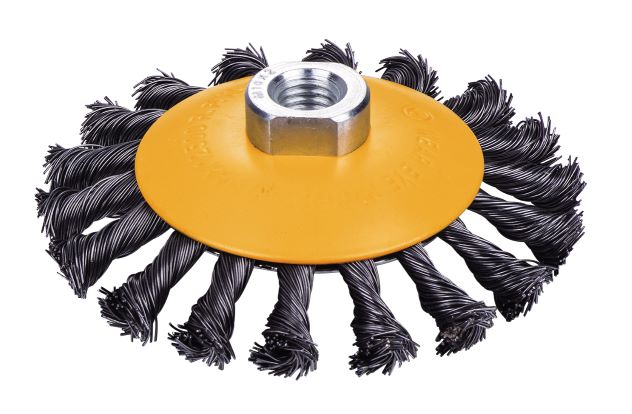 4" Cepillo De Alambre Entorchado Tipo Bisel