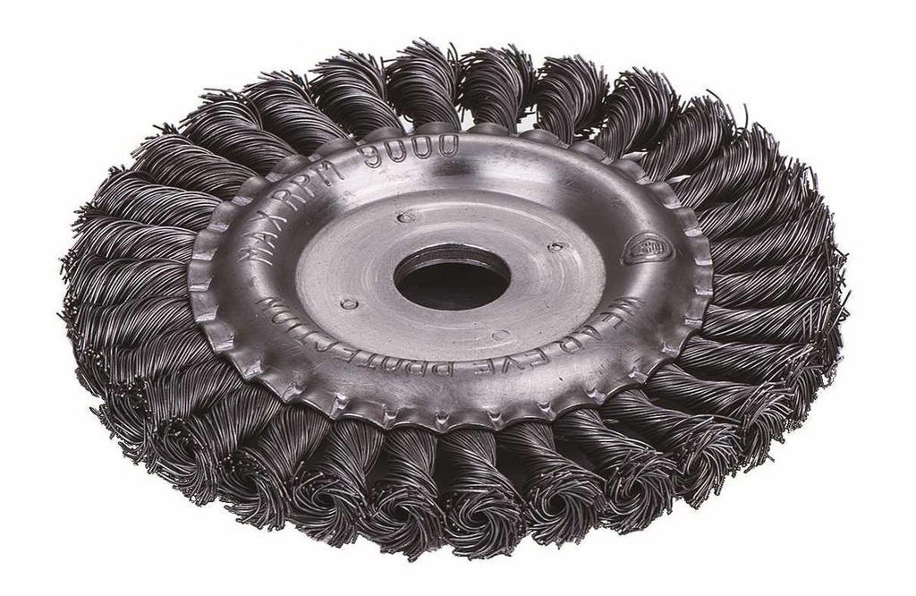 6" CEPILLO DE ALAMBRE CIRCULAR ANUDADO