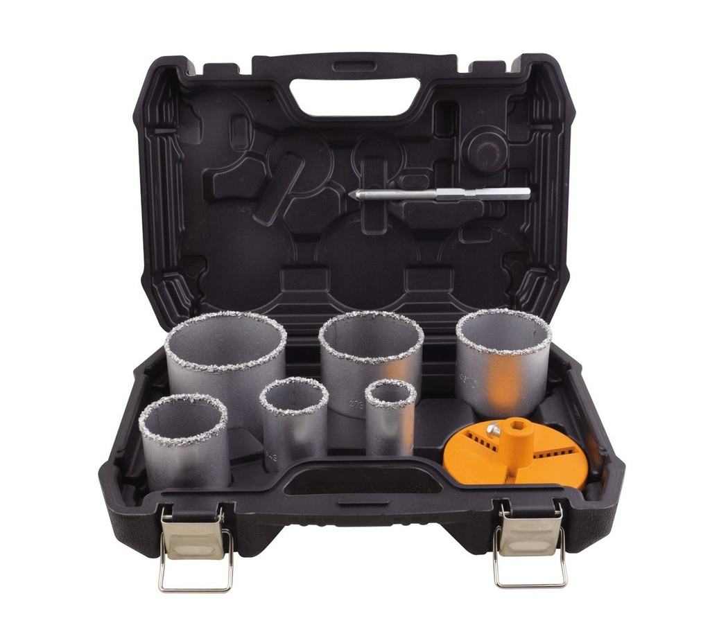 [605001] 8pcs Juego de sierras perforadoras de grano de carburo
