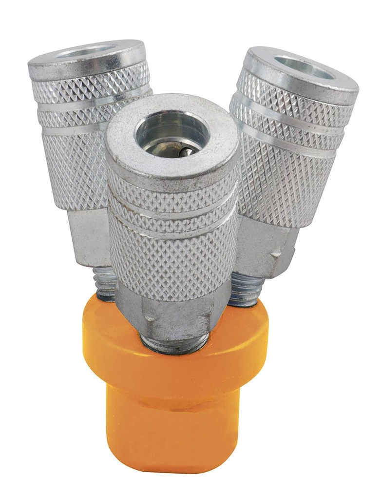 [A832014A] 3vias acoplador rapido para macho 1/4"