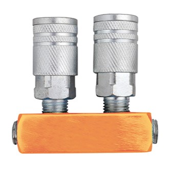 [A832031A] 2vias horizontales acoplador rapido para macho 1/4"