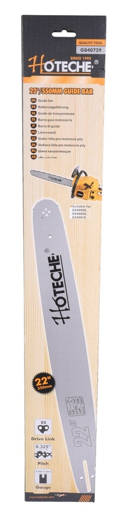 [G840729] 22" Espada Para Motosierra