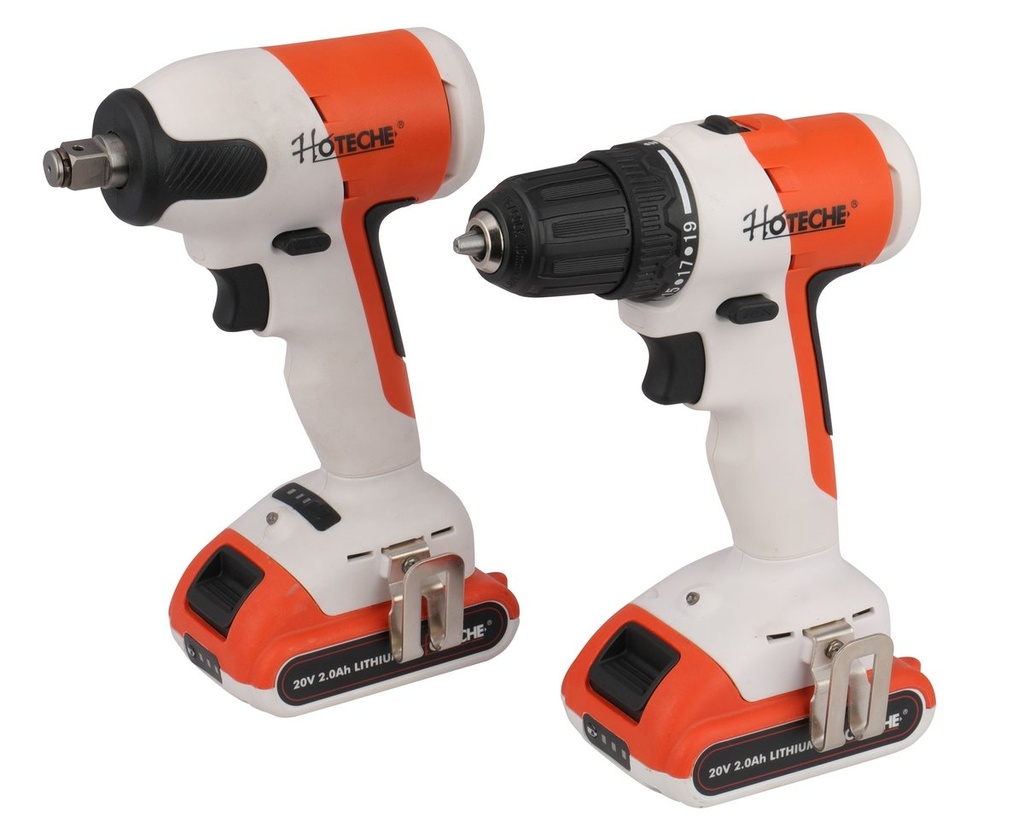 [P800145A] 3/8"-1/2" Juego De Taladro Y Llave De Impacto Inalámbrico Brushless 20V