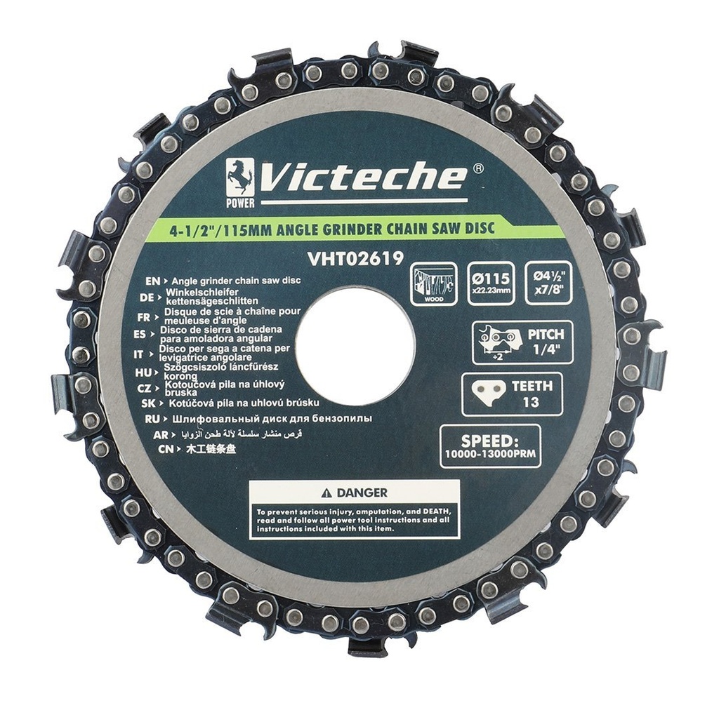 [VHT02619] (4.5") Disco De Cadena Para Madera