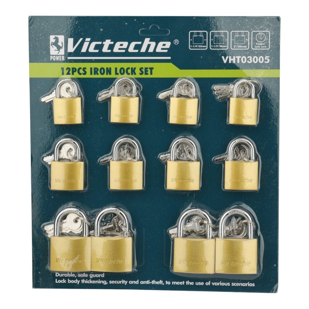 [VHT03005] (12 Pcs) Juego de Candados