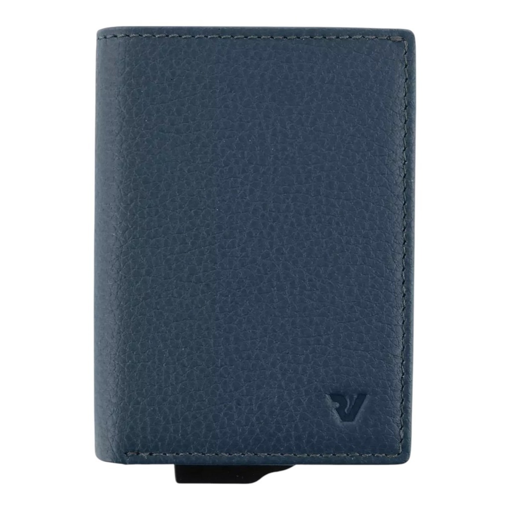 [40071623] Roncato Iron 4.0 Tarjetero tipo libro Navy Blue