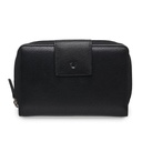 PORTAF. DONNA MEDIO C/CERNIERA E PATTINA POCKET NERO