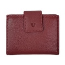 PORTAF. DONNA PICCOLO C/CERNIERA E PATTINA POCKET BORDEAUX