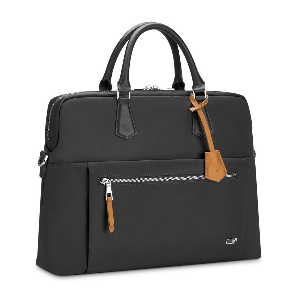 [41232301] Roncato Woman Biz Slim Office Bag 1 Comp  Nero